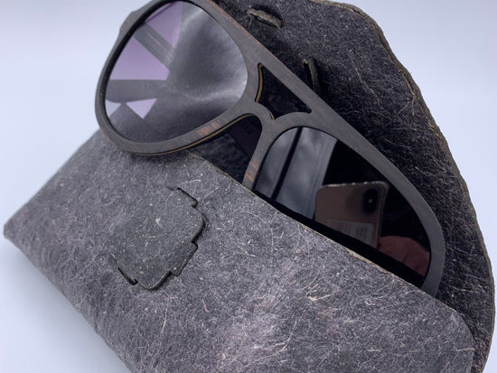 black sunglasses case