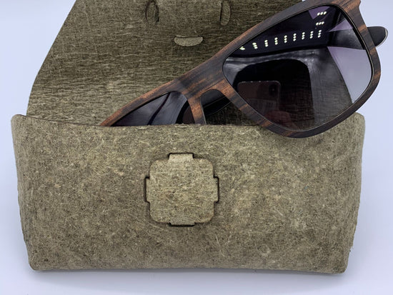 green sunglasses case