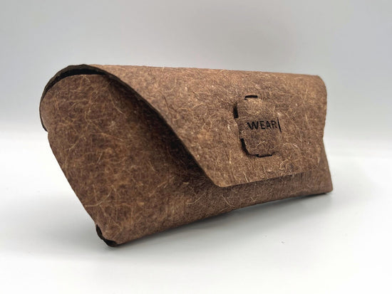 brown sunglasses case