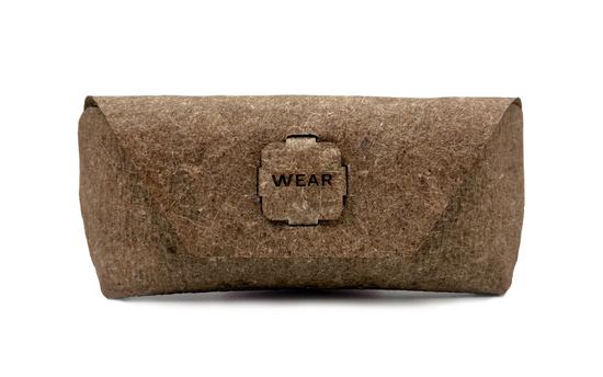 brown sunglasses case